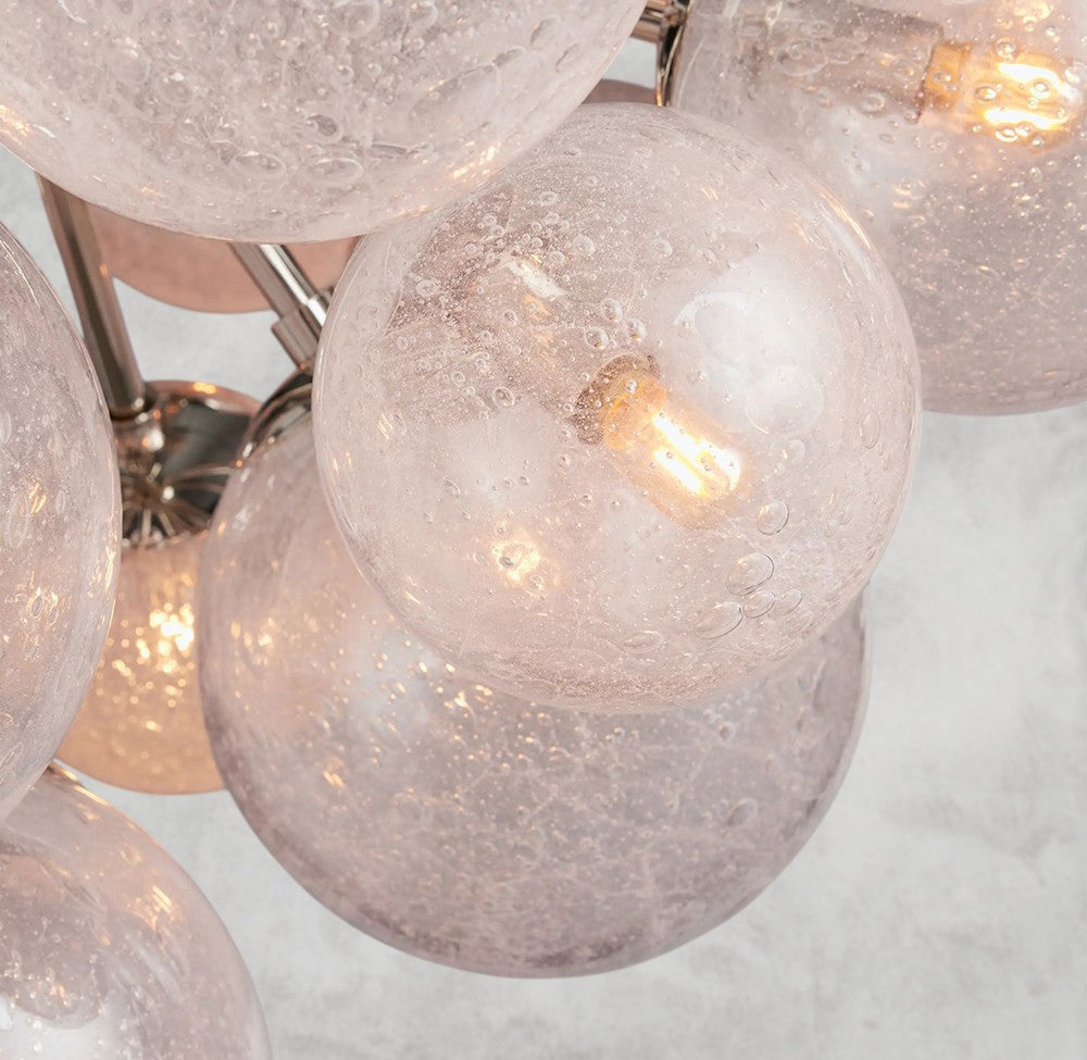 Manterio Glass Chandelier 19/ 37 Lights
