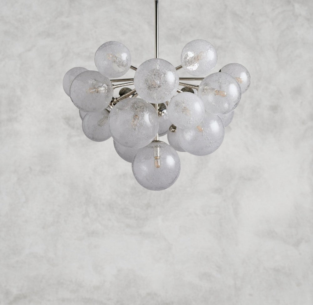 Manterio Glass Chandelier 19/ 37 Lights