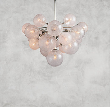 Manterio Glass Chandelier 19/ 37 Lights