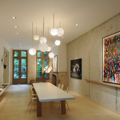 Alabaster Sphere Group Pendant Chandelier,Multi Pendant Light