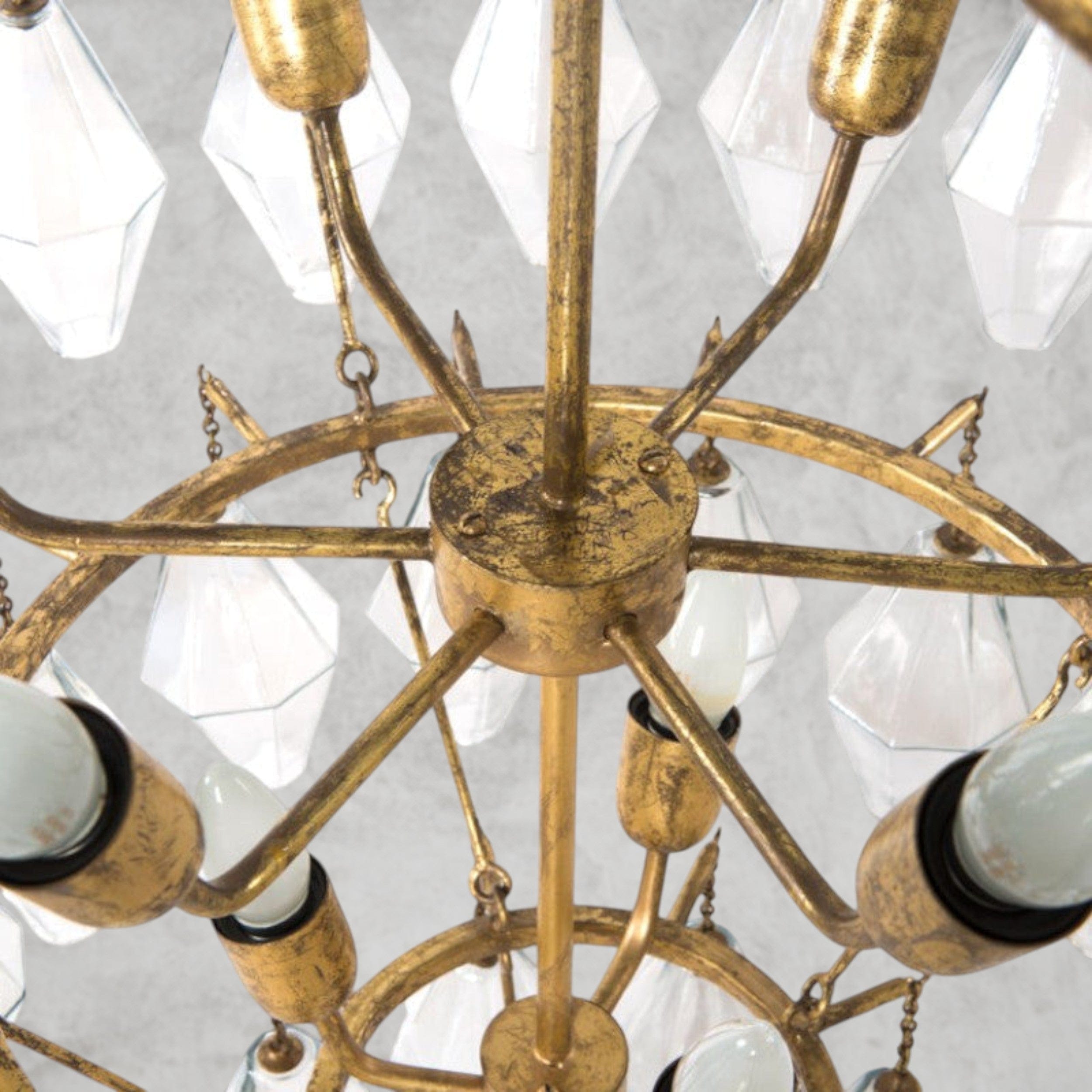 Adeline 10-Light Glass Chandelier