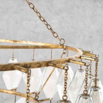 Adeline 10-Light Glass Chandelier