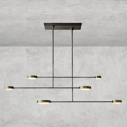 72" / Bronze Alexander Linear Chandelier