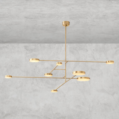 72" / Brass Alexander Mobile Chandelier 36", 46", 60", 72"