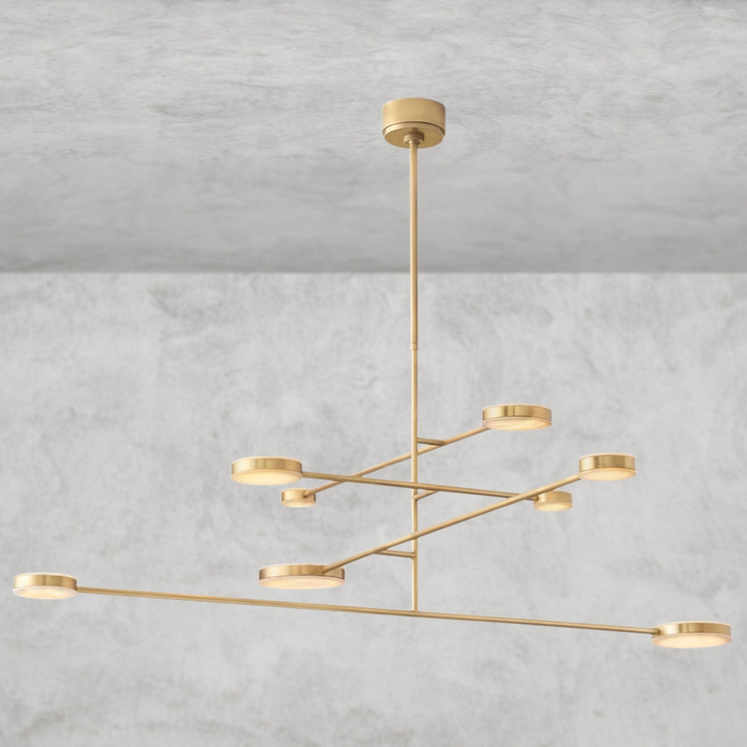 60" / Brass Alexander Mobile Chandelier 36", 46", 60", 72"
