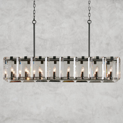 53" / Bronze Amaya Rectangular Chandelier 40", 53"