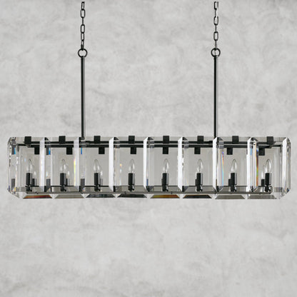 Amaya Rectangular Chandelier 40", 53"