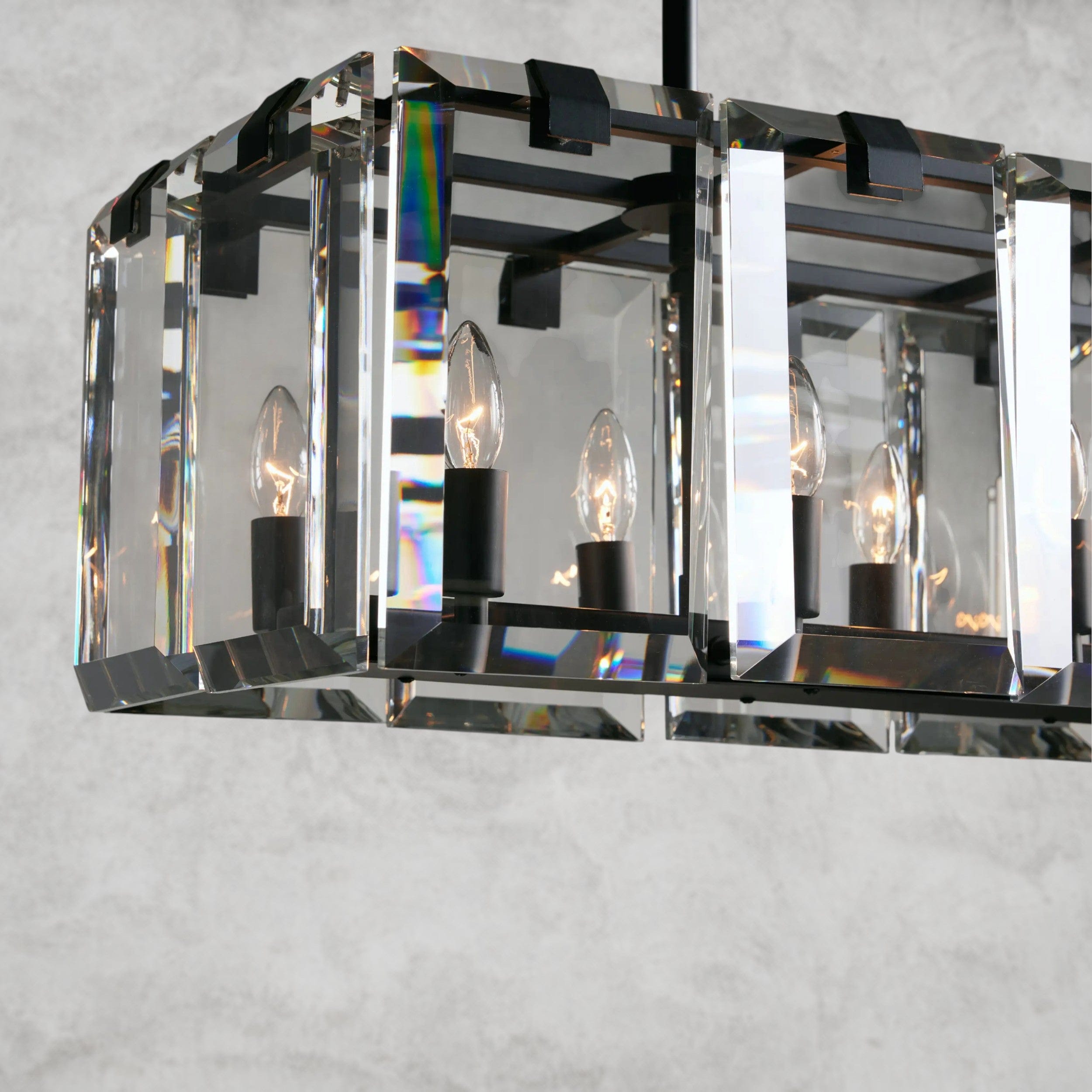 Amaya Rectangular Chandelier 40", 53"
