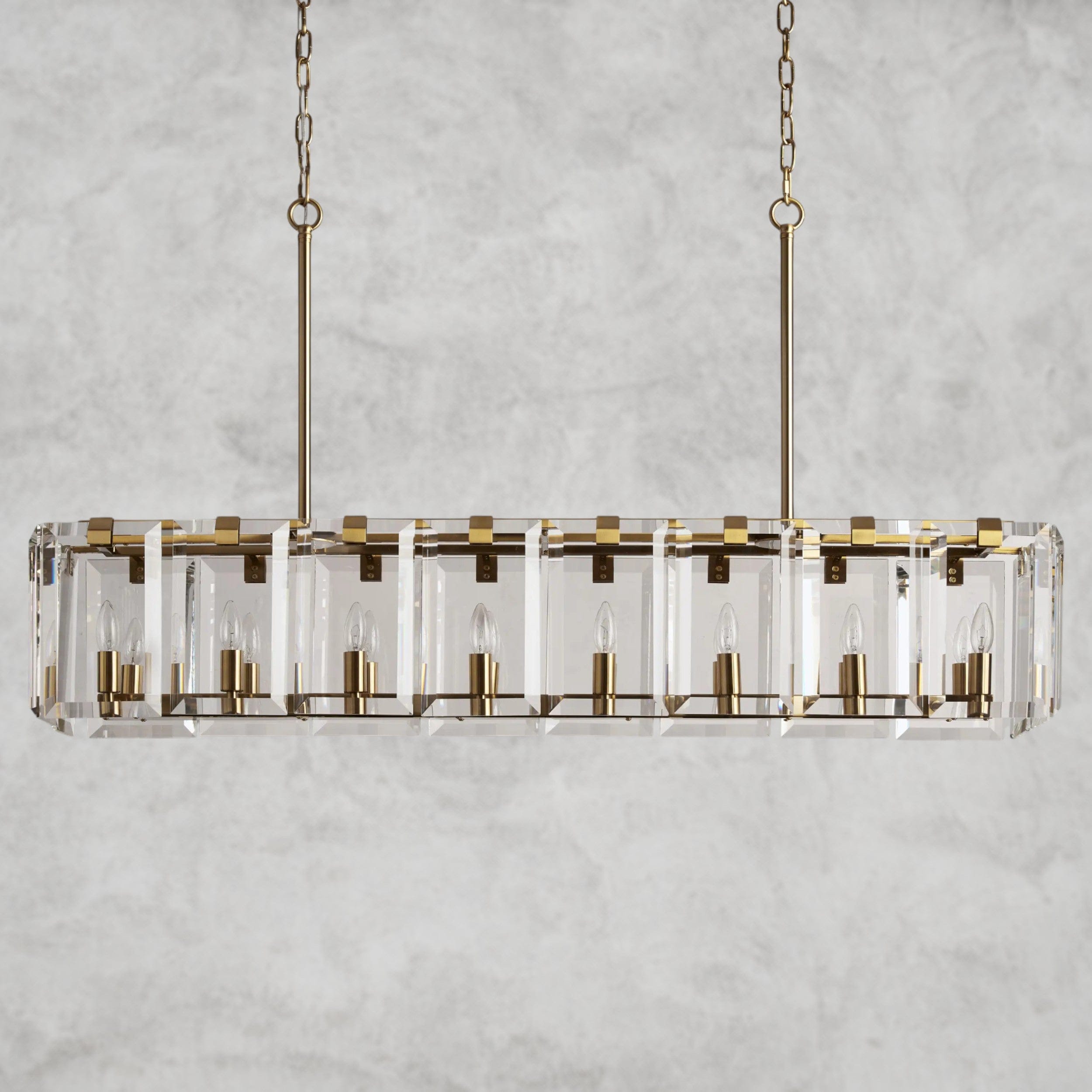 Amaya Rectangular Chandelier 40", 53"