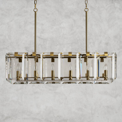Amaya Rectangular Chandelier 40", 53"