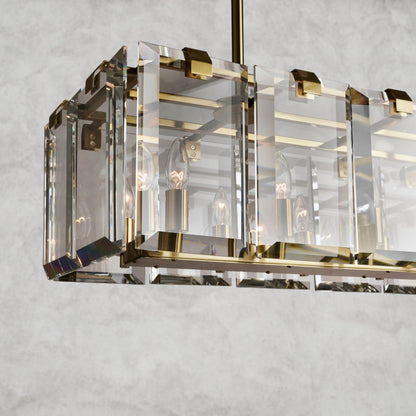 Amaya Rectangular Chandelier 40", 53"