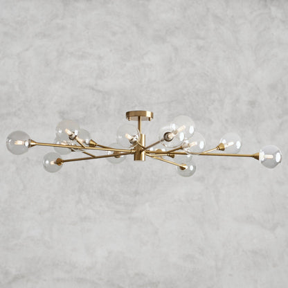 47" / Brass Apollo Flush Mount 20", 36", 47"