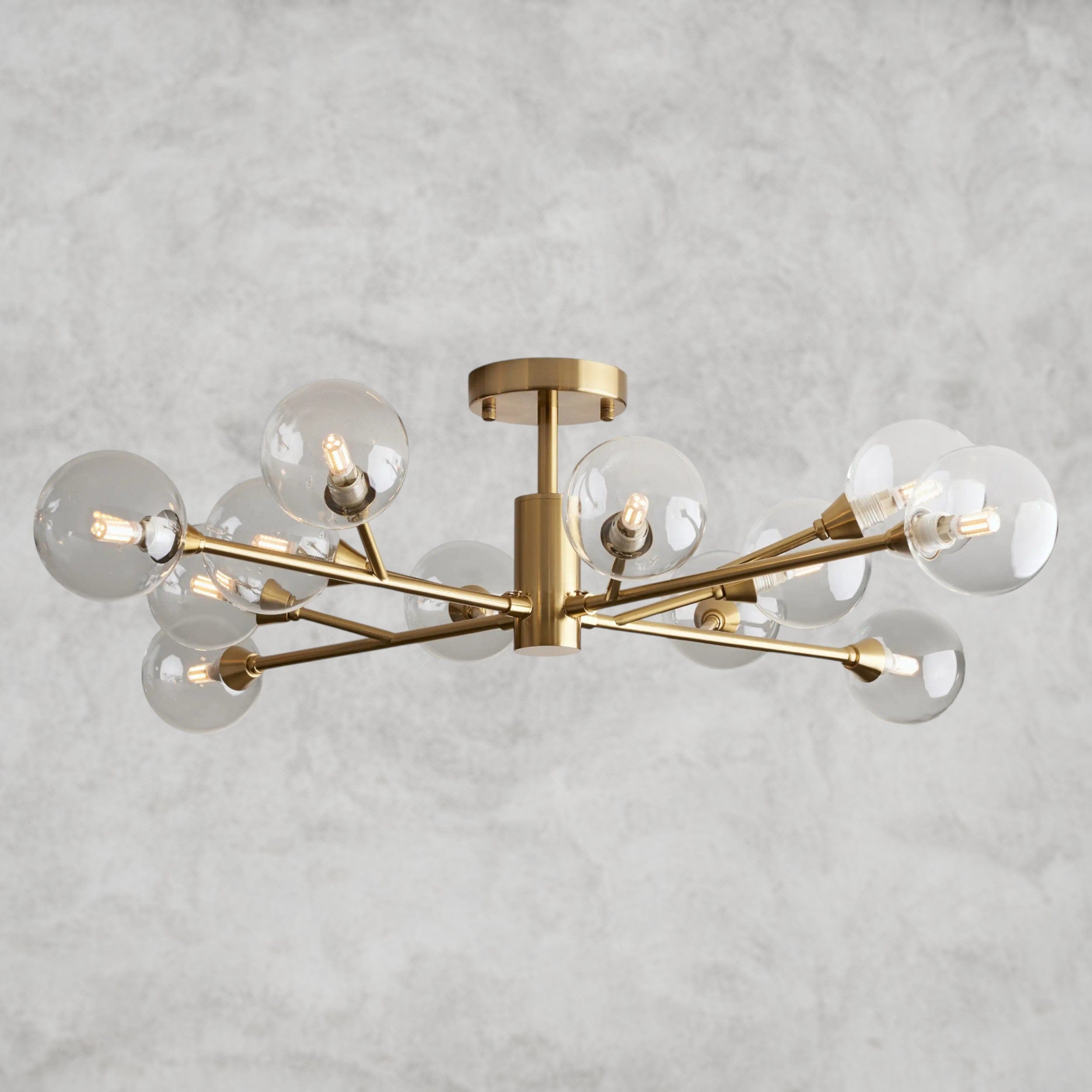 36" / Brass Apollo Flush Mount 20", 36", 47"