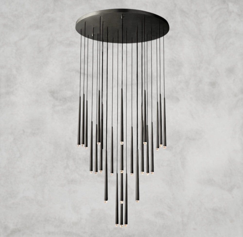 48 / Bronze Aquitaine Round Chandelier 18", 24", 30", 48"