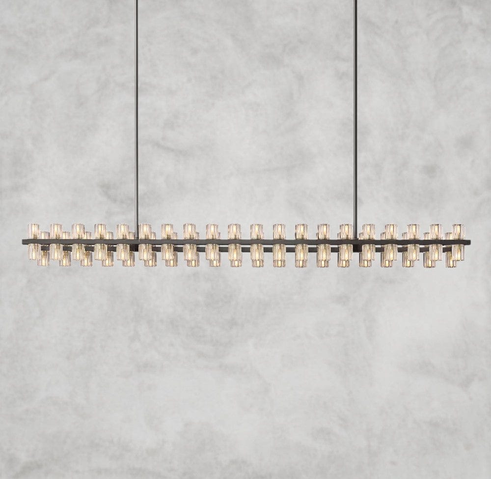 72" / Bronze Arcachon LED Rectangular Chandelier 54", 72"