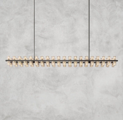 72" / Bronze Arcachon LED Rectangular Chandelier 54", 72"