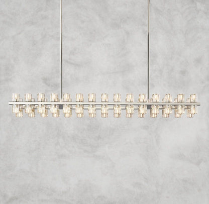54" / Nickel Arcachon LED Rectangular Chandelier 54", 72"