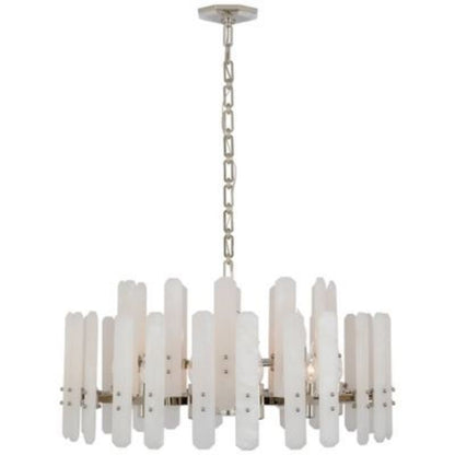 Alabaster Shield Large Pendant 18 Lights Chandelier