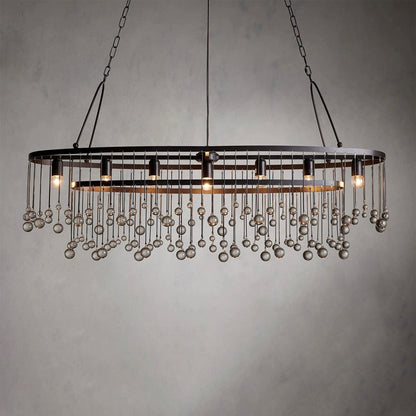 Bronze Aubrey Oval Chandelier 52.5"