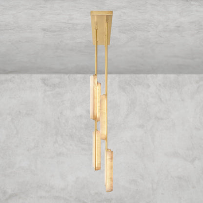 Audubon Alabaster Linear Chandelier 54"