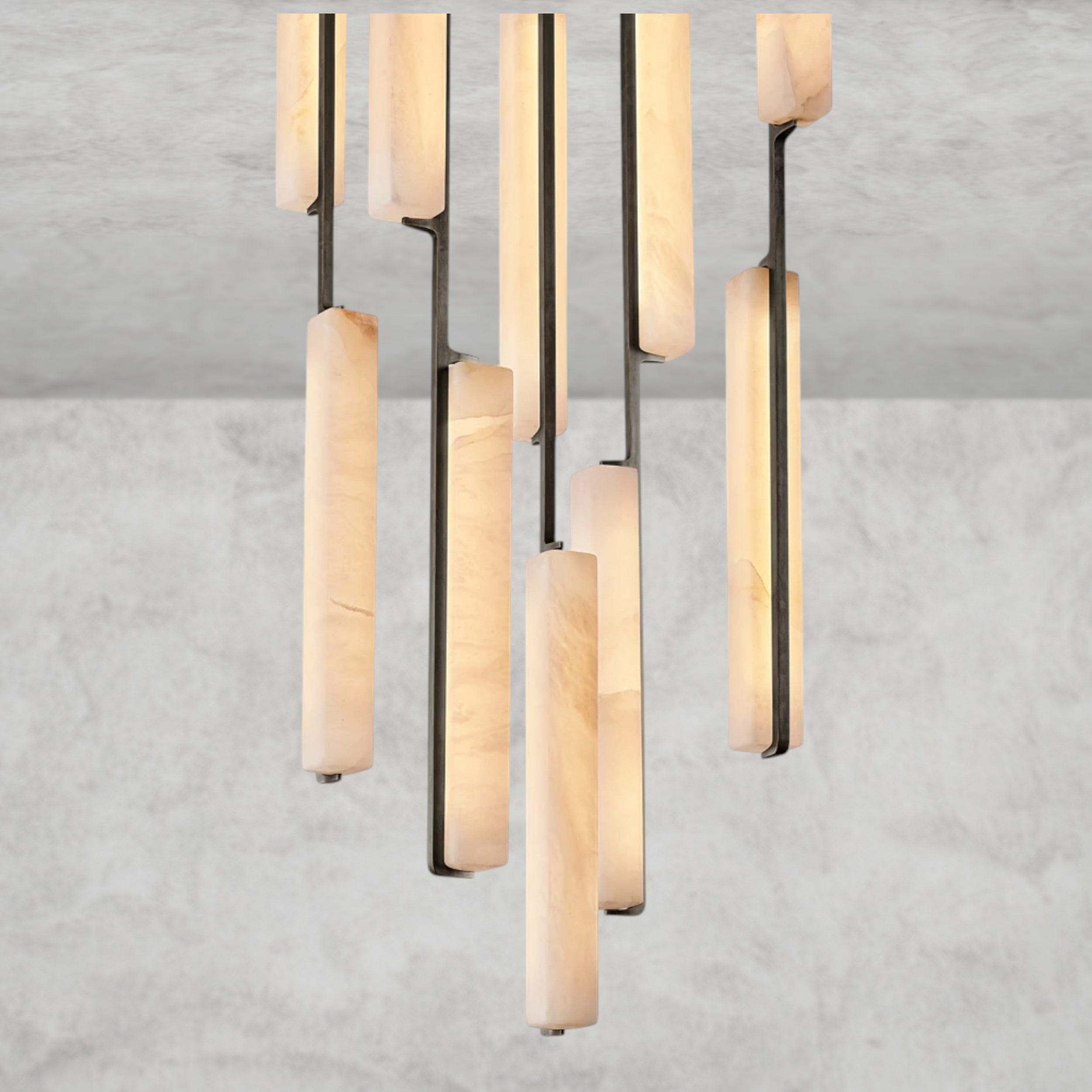 Audubon Alabaster Round Chandelier 24", 40", 56"