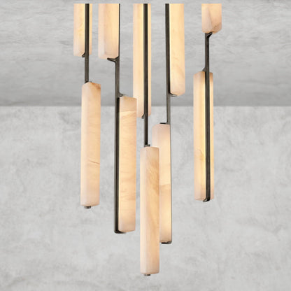 Audubon Alabaster Round Chandelier 24", 40", 56"