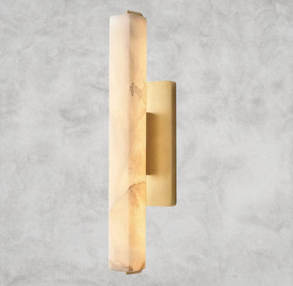 19" / Brass Audubon Alabaster Single Sconce
