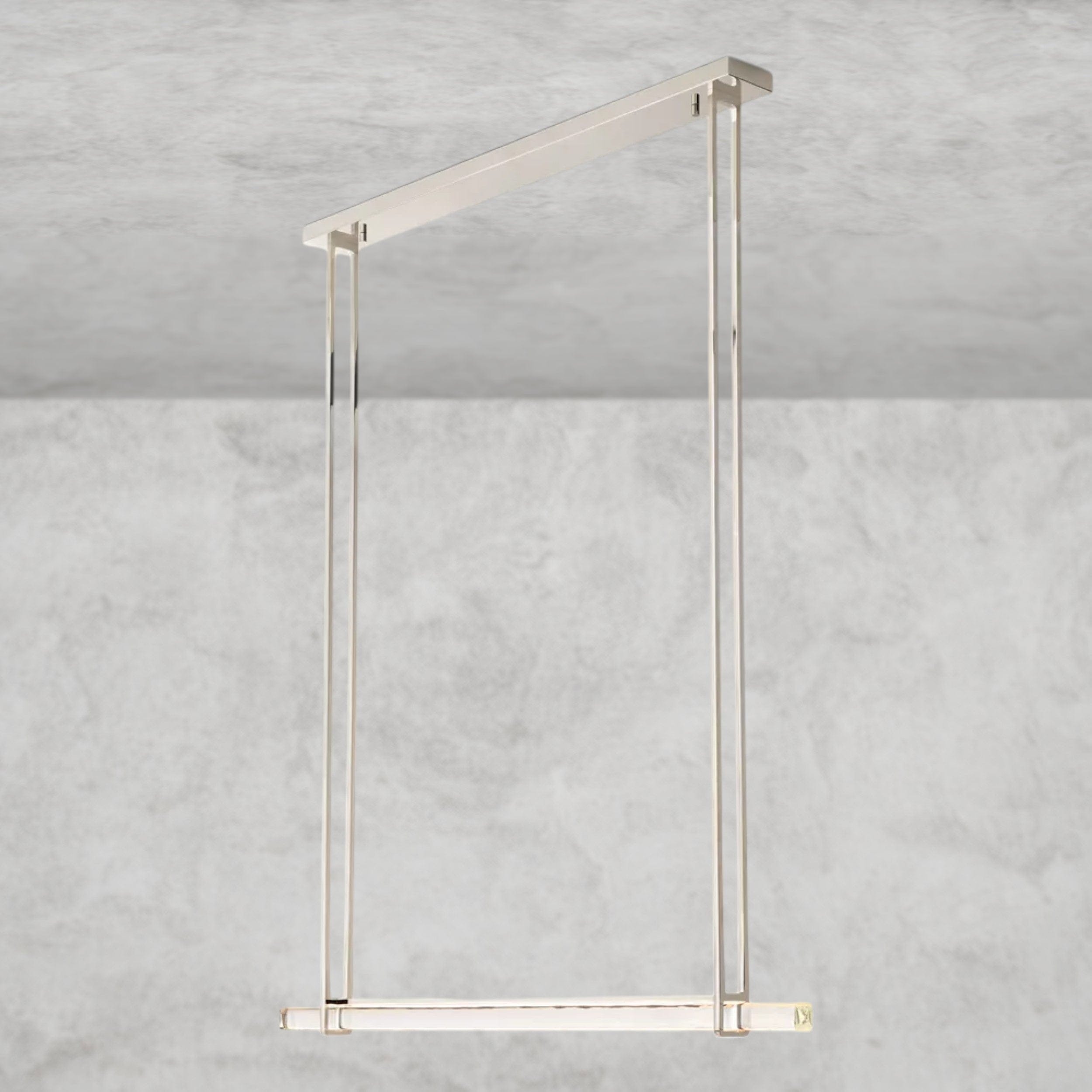 Audubon Crystal Linear Single Bar Chandelier