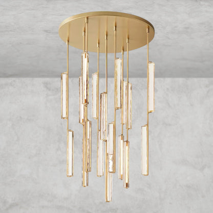 40" / Brass Audubon Crystal Round Chandelier 24", 40", 56"