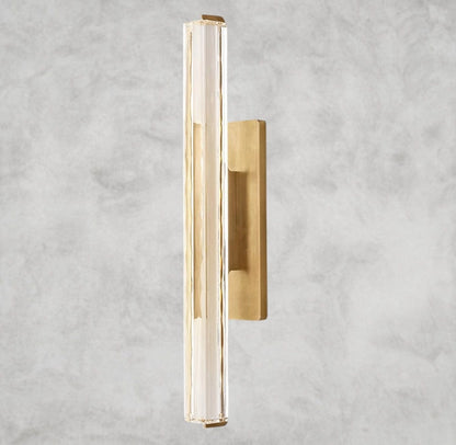 25" / Brass Audubon Crystal Single Sconce