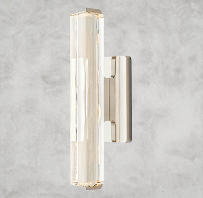 15" / Nickel Audubon Crystal Single Sconce
