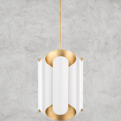 White Bainks Pendant Light 6"