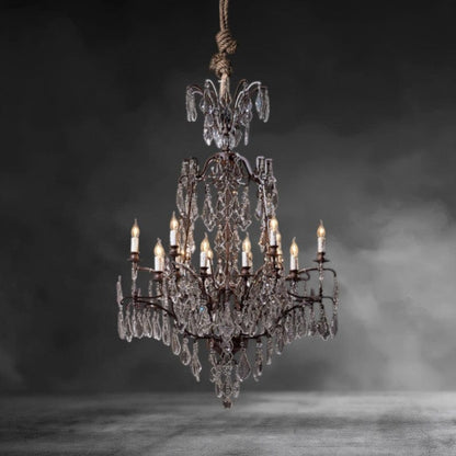 Baroque Large Crystal Chandelier