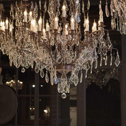 Baroque Large Crystal Chandelier
