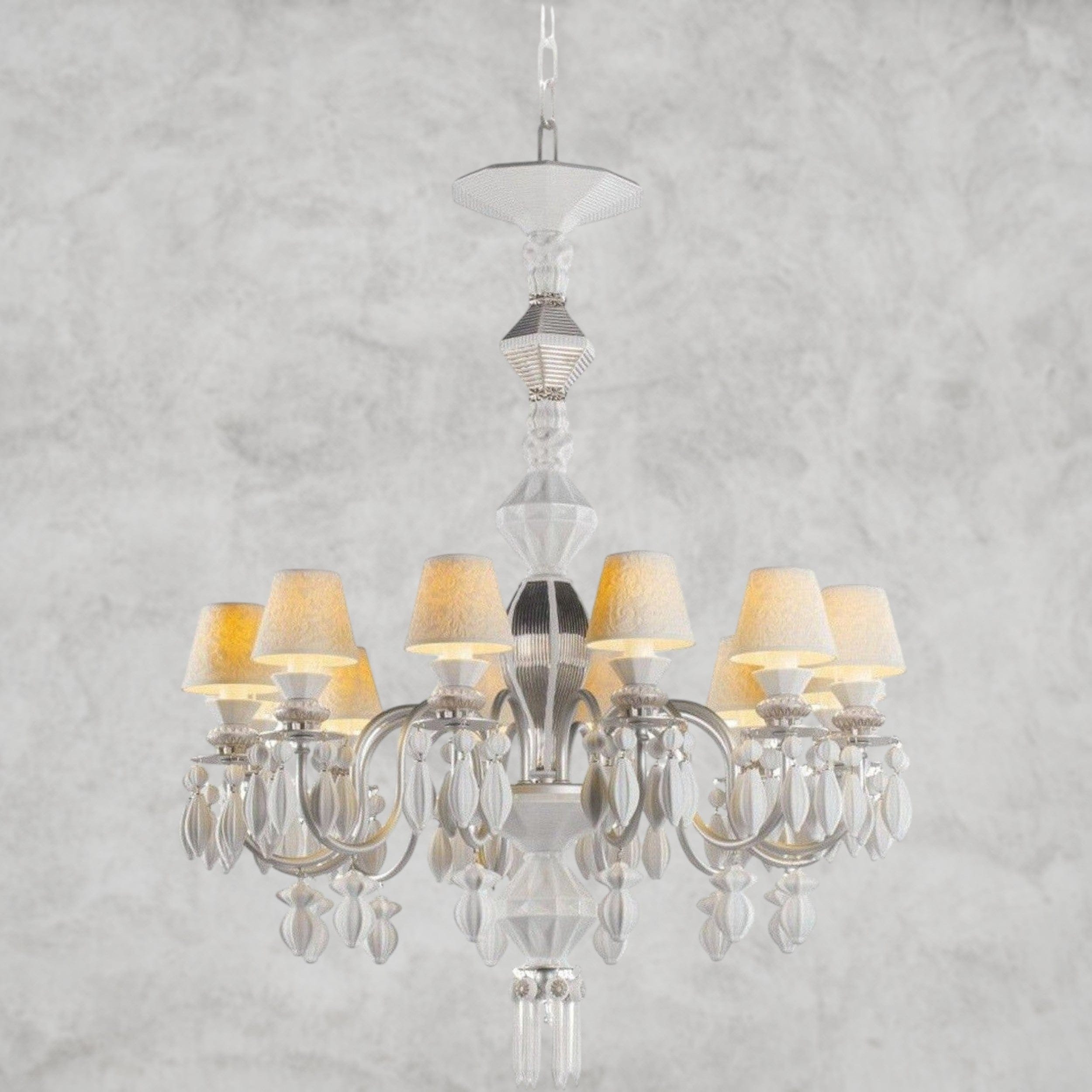 Silver Luster Belle De Nuit 12-Lights Chandelier