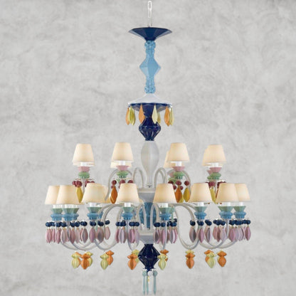 Multicolor Belle De Nuit 24-Lights Chandelier