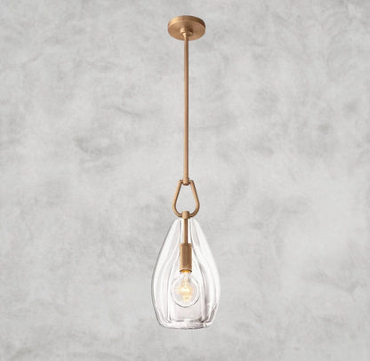 6" / Brass Botanist Flute Pendant