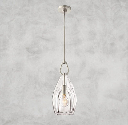 6" / Nickle Botanist Flute Pendant