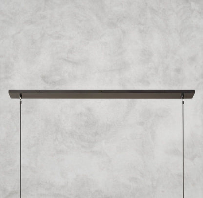 Boule De Cristal Clear Glass Linear Chandelier 48", 60"