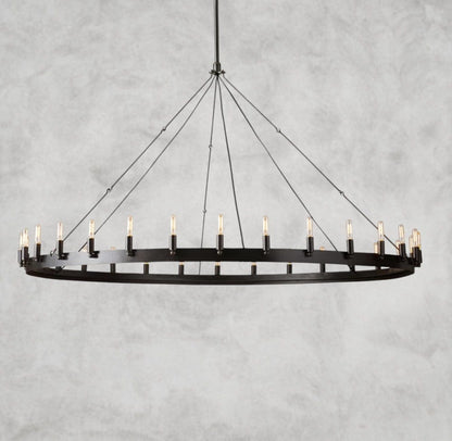 63" / Bronze Camino Round Outdoor Chandelier 26", 38", 50", 63", 73"
