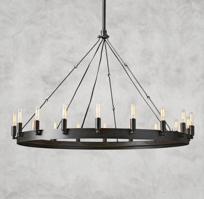 38" / Bronze Camino Round Outdoor Chandelier 26", 38", 50", 63", 73"