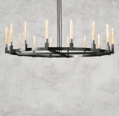 72" / Bronze CANNELE ROUND CHANDELIER 36", 48", 60", 72"