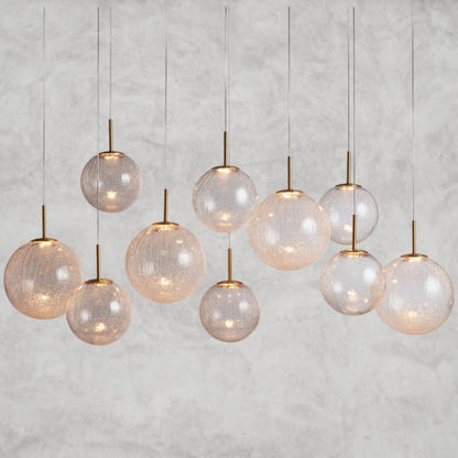 55" / Crackle Casen Linear Chandelier 55", 65"