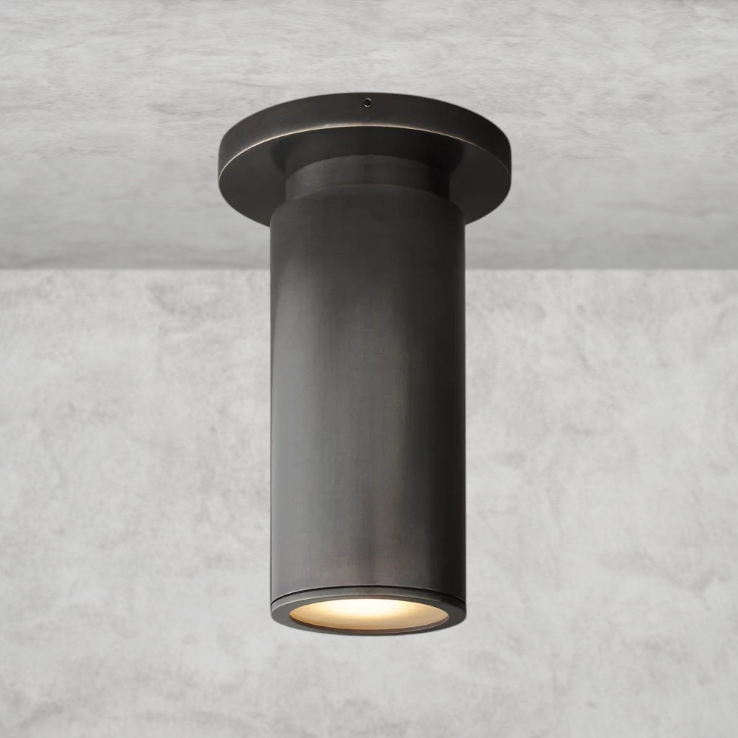 Bronze Champeaux Flushmount 7"