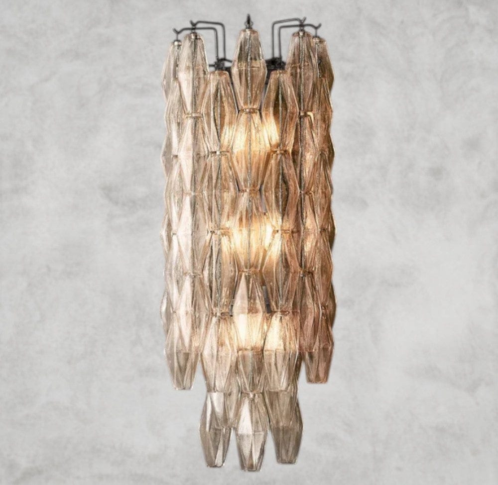 Clear / Bronze CHIARA CLEAR/ SMOKE GLASS GRAND SCONCE 30"