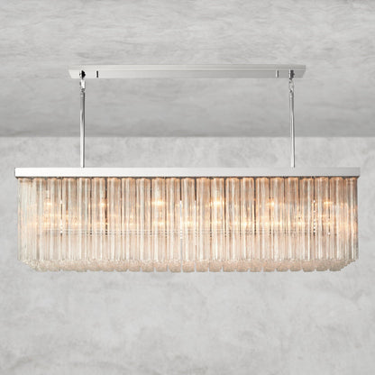 73" / Nickle Cielo Rectangular Chandelier 54", 73"