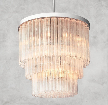 36" / Nickle Cielo Three-Tier Round Chandelier 36", 48"