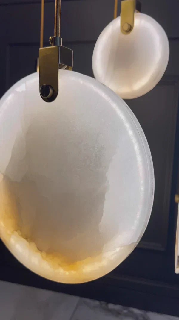 Moonshade Natural Marble Pendant Light Fixture