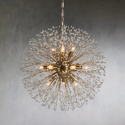 30" / Brass Dandelion Round Chandelier 22", 30", 43"