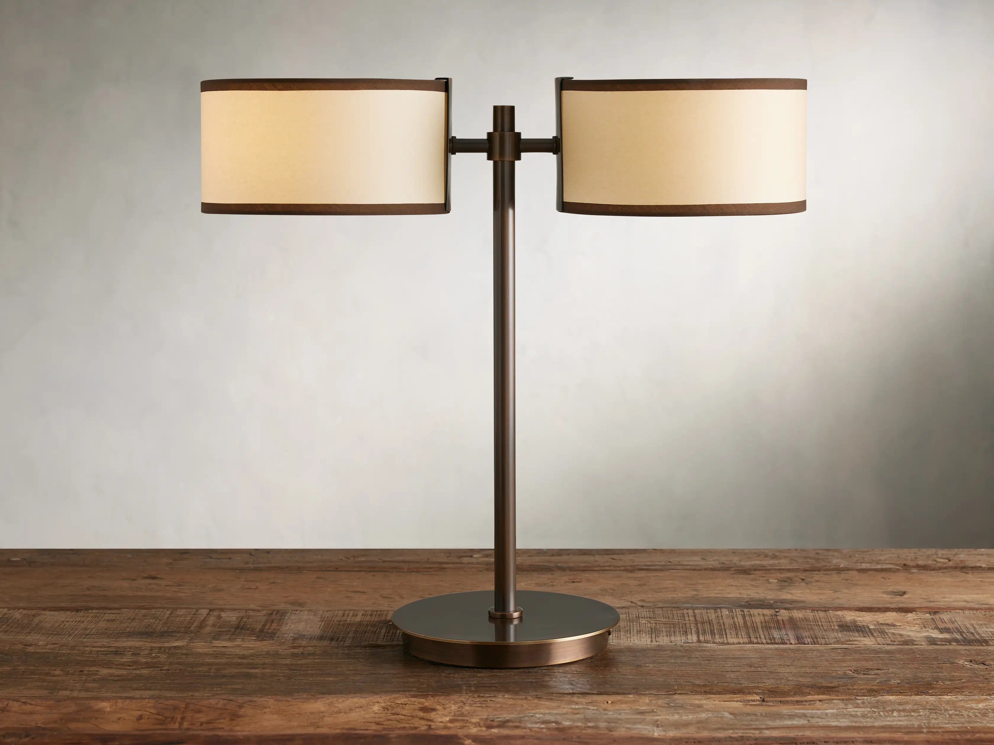 Ecru Daphne 2-Light Table Lamp